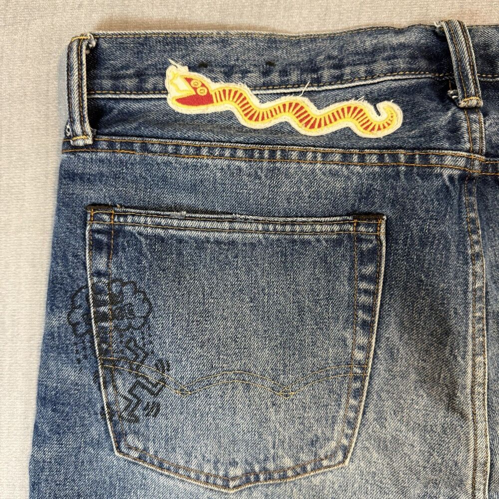 American Eagle Keith Haring Patchwork Distressed … - image 15